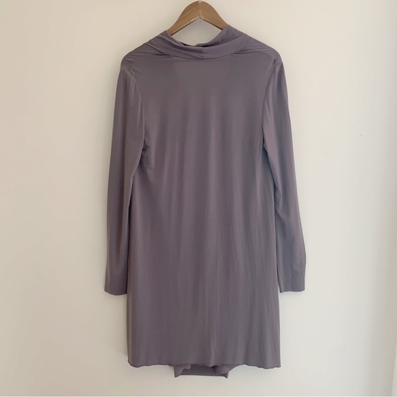 All Saints Amei Draped Front Dress 6 Grey - Picture 5 of 9